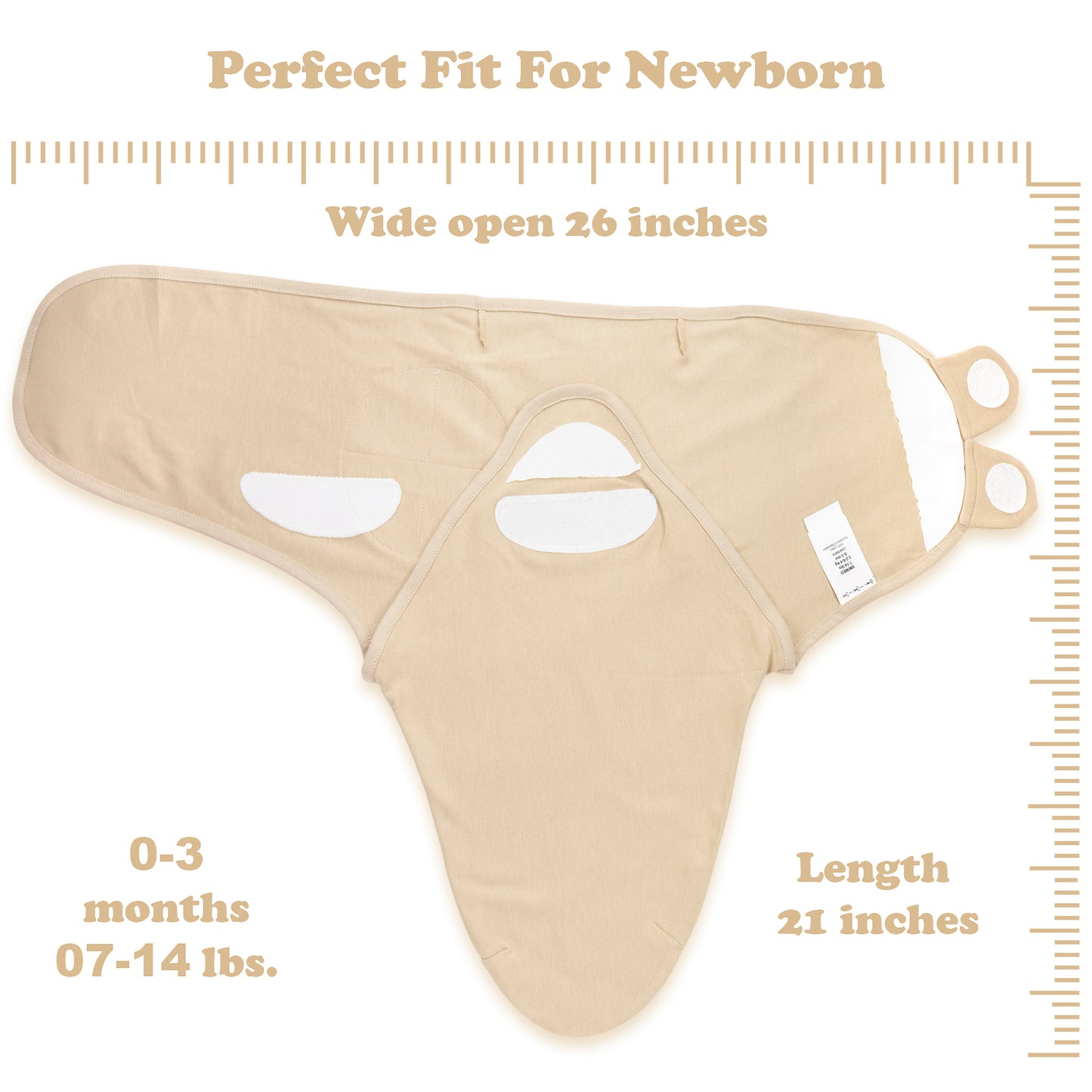 Organic Baby Swaddle Blanket 3-Pack – Newborn 0–3 Months