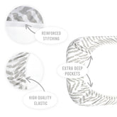 Bublo Baby Organic Bassinet Sheets 3-Pack | Ultra-Soft Fitted - GreyZigzag