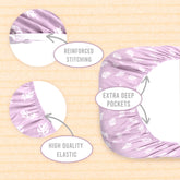 Bublo Baby Organic Bassinet Sheets 3-Pack | Ultra-Soft Fitted - Flowers