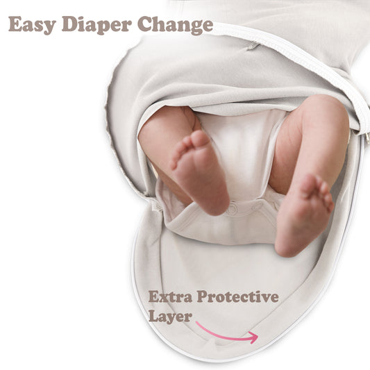 Bublo Baby Organic Zipper Swaddle Sleep Sacks 0-3 Months (3-Pack)