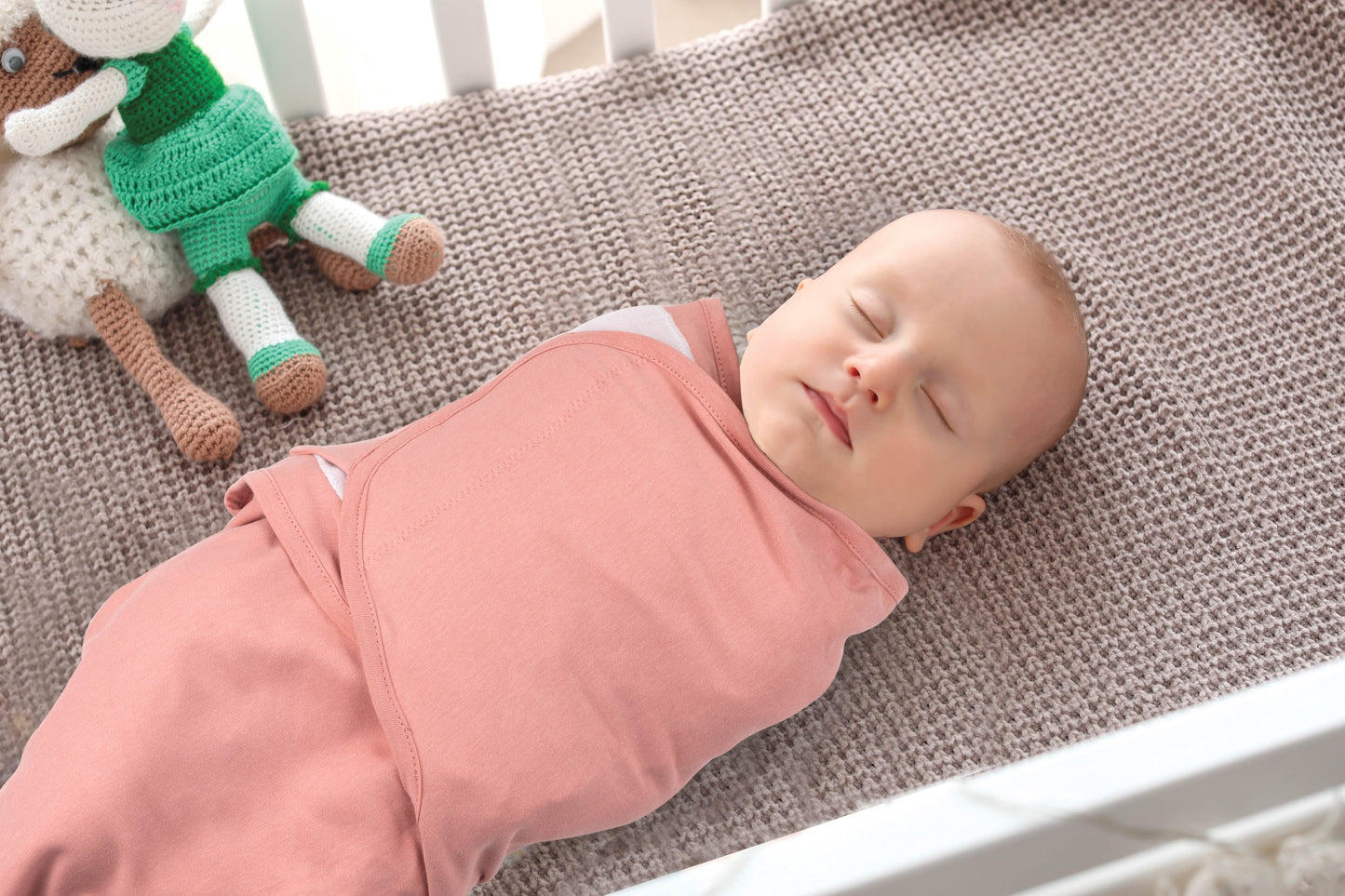 BubloBaby Organic Velcro Swaddle Sleep Sacks 0-3 Months (4-Pack)