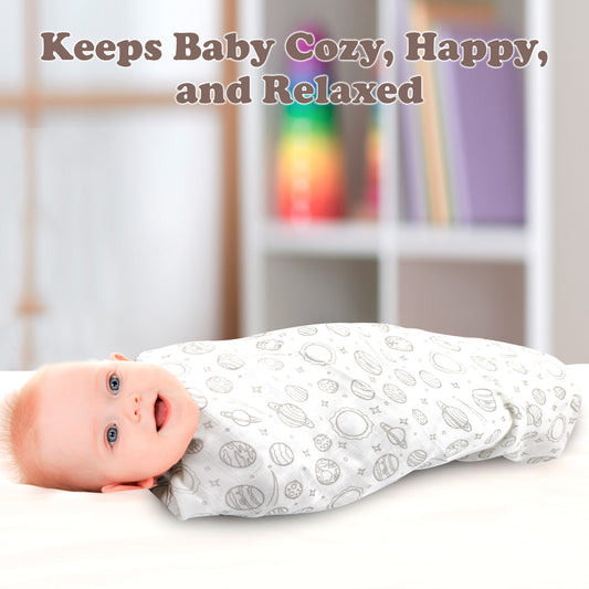Bublo Baby Organic Muslin Swaddle Blankets (3-Pack)