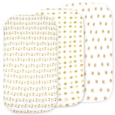 Bublo Baby Organic Bassinet Sheets 3-Pack | Ultra-Soft Fitted - Lions