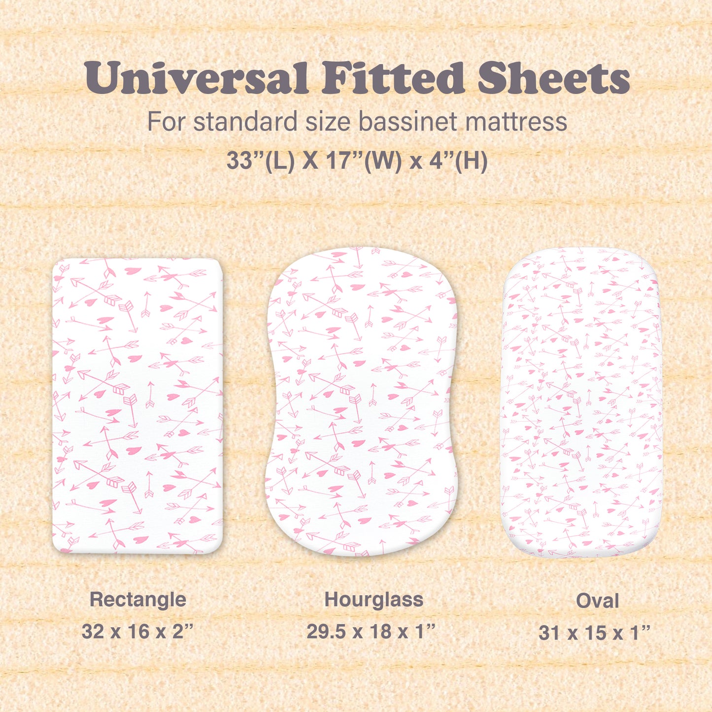 BubloBaby Premium Organic Cotton Bassinet Sheets (3 Pack)