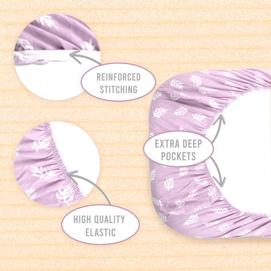 Bublo Baby Organic Bassinet Sheets 3-Pack – Flowers, Ultra-Soft