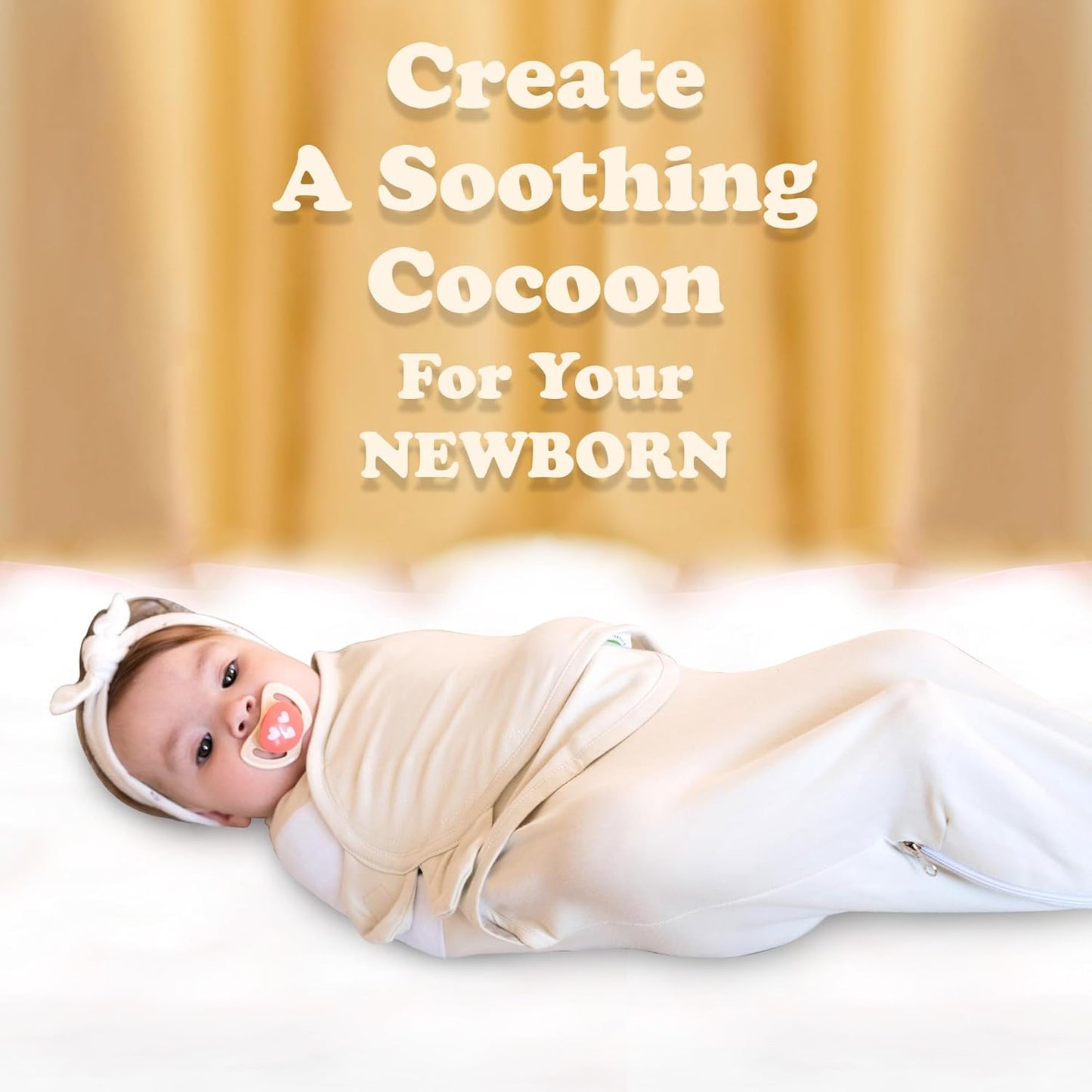 Bublo Baby Organic Zipper Swaddle Sleep Sacks 0-3 Months (3-Pack)