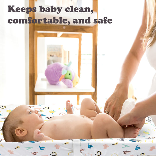 Bublo Baby Organic Diaper Changing Pad Covers (2-Pack)