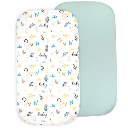 Bublo Baby Organic cotton Bassinet Sheets 2-Pack