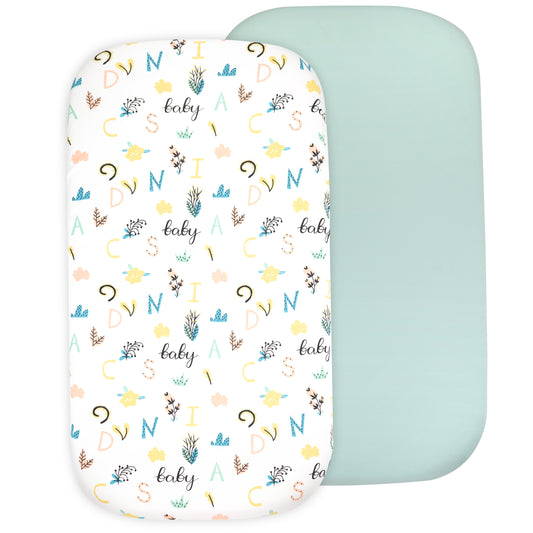 Bublo Baby Organic cotton Bassinet Sheets 2-Pack