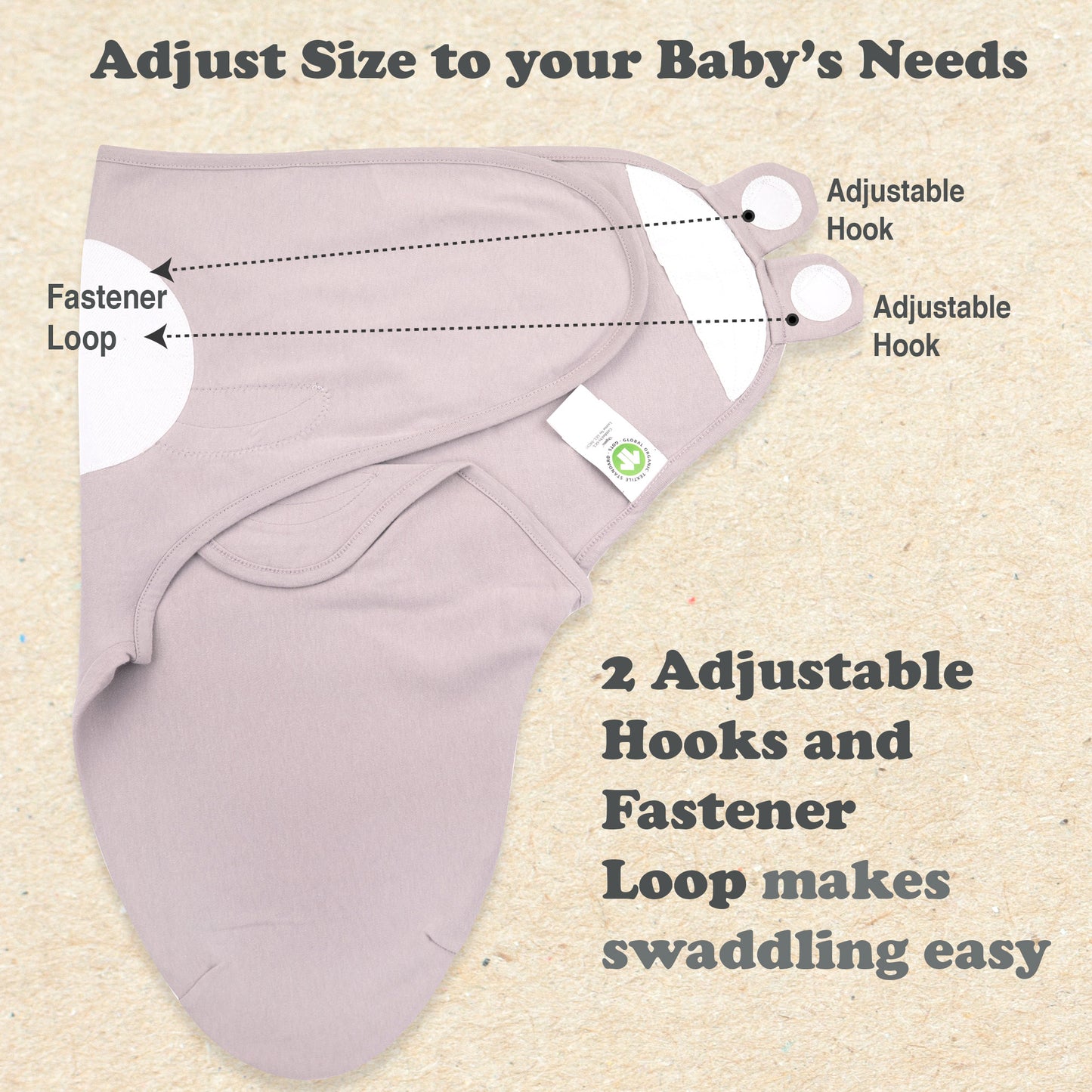 Bublo Baby Organic Preemie Swaddle Sleep Sacks (3-Pack)