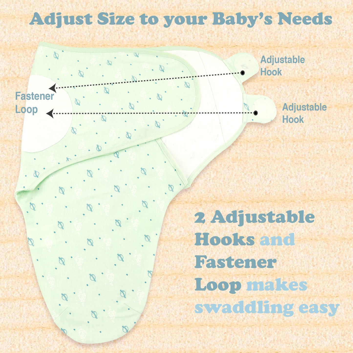Bublo Baby Organic Newborn Swaddle Sacks (3-Pack)