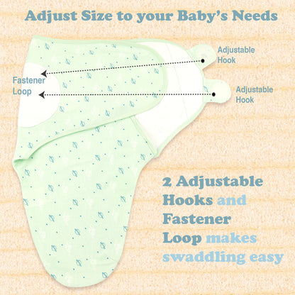 Bublo Baby Organic Newborn Swaddle Sacks (3-Pack)