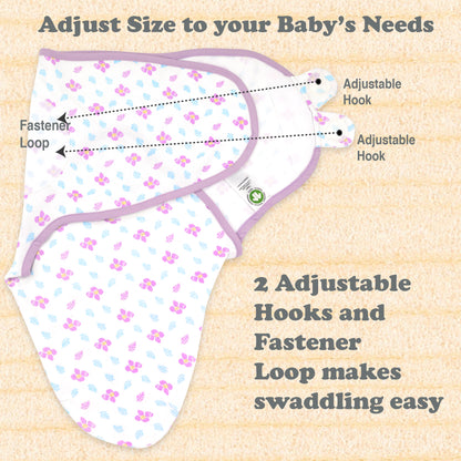Bublo Baby Organic Newborn Swaddle Sacks (3-Pack)