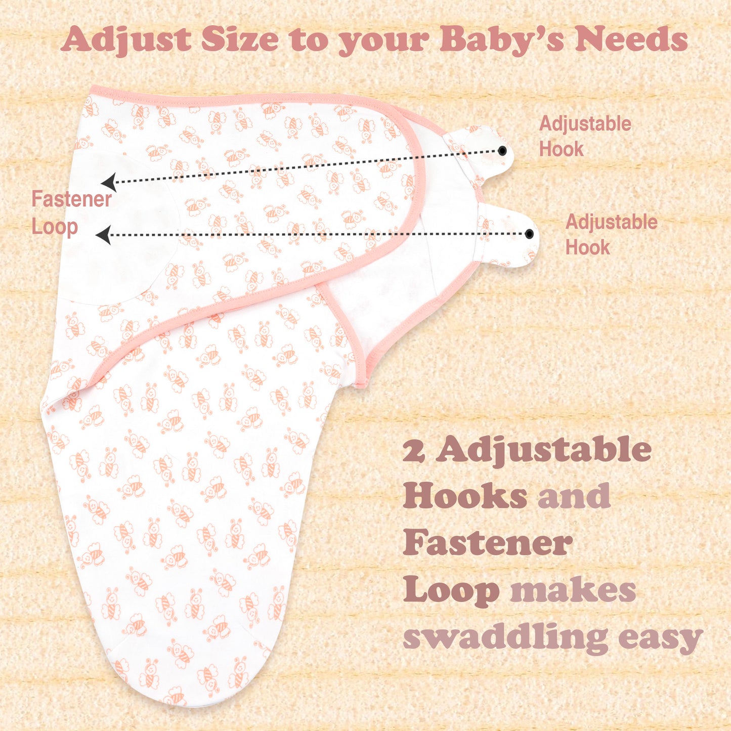 Bublo Baby Organic Newborn Swaddle Sacks (3-Pack)