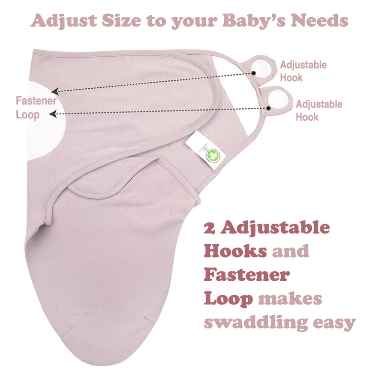 Baby Swaddle Blanket Wrap, 3-Pack Organic Newborn Swaddle Sack, Baby Swaddles 0-3 Months, Swaddles for Newborns, Baby Sleep Sack, Baby Swaddle Blanket Wrap - Maroon