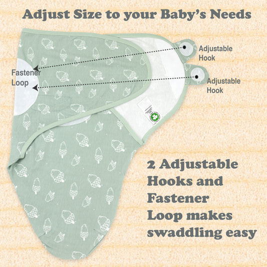 Bublo Baby Organic Newborn Swaddle Sacks (3-Pack)
