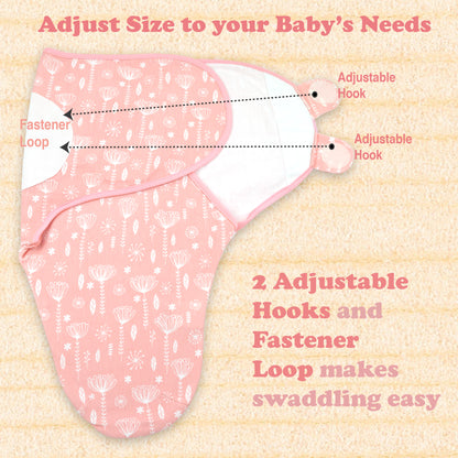 Bublo Baby Organic Adjustable Swaddle Sleep Sacks (3-Pack)