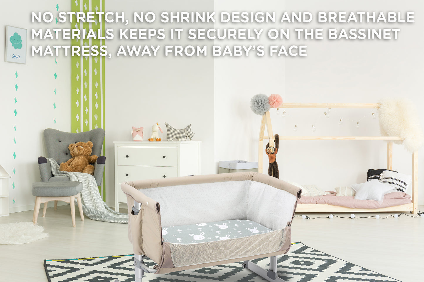 BubloBaby Premium Organic Cotton Bassinet Sheets (3 Pack)