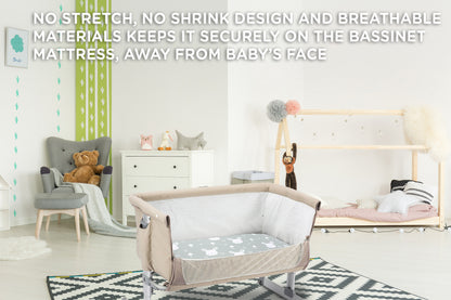 BubloBaby Premium Organic Cotton Bassinet Sheets (3 Pack)