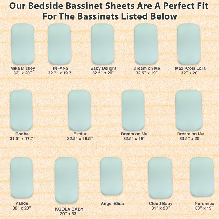 Bublo Baby Organic cotton Bassinet Sheets 2-Pack