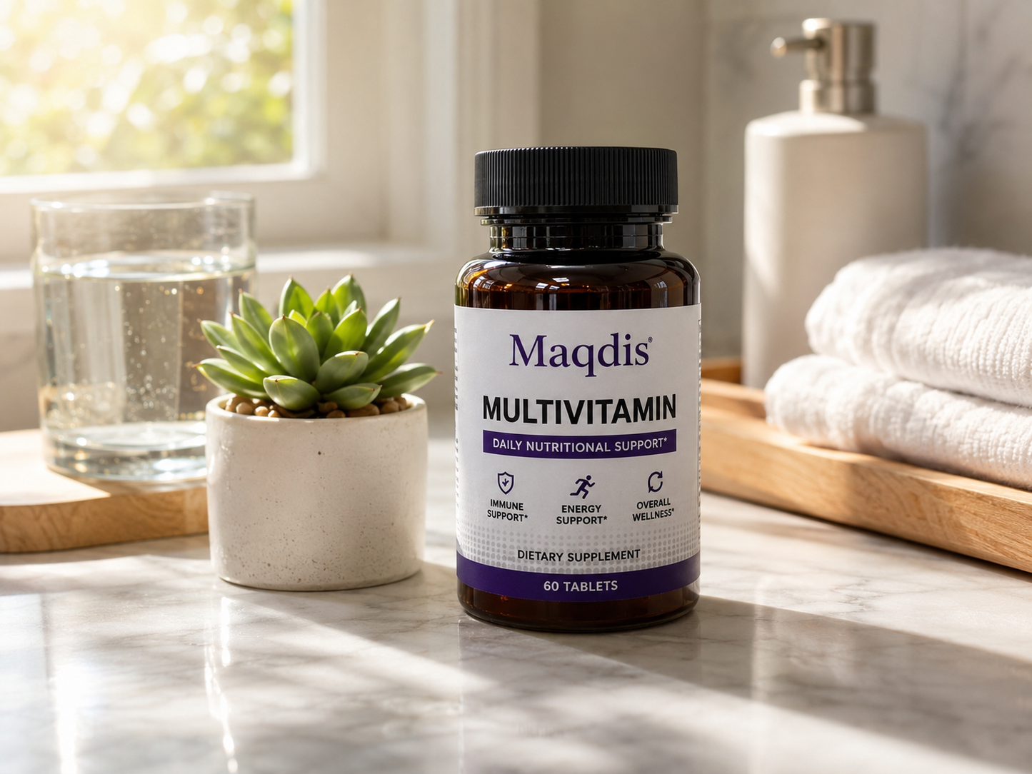 Maqdis Multivitamin – Daily Nutritional Support for Immune Health, Energy & Overall Wellness | 60 Tablets