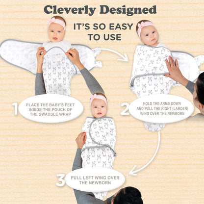 Bublo Baby Organic Newborn Swaddle Sacks (3-Pack)