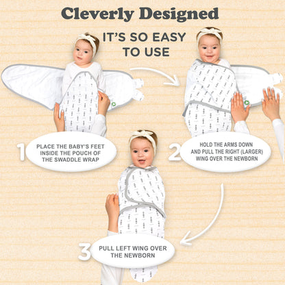 Bublo Baby Organic Newborn Swaddle Sacks (3-Pack)
