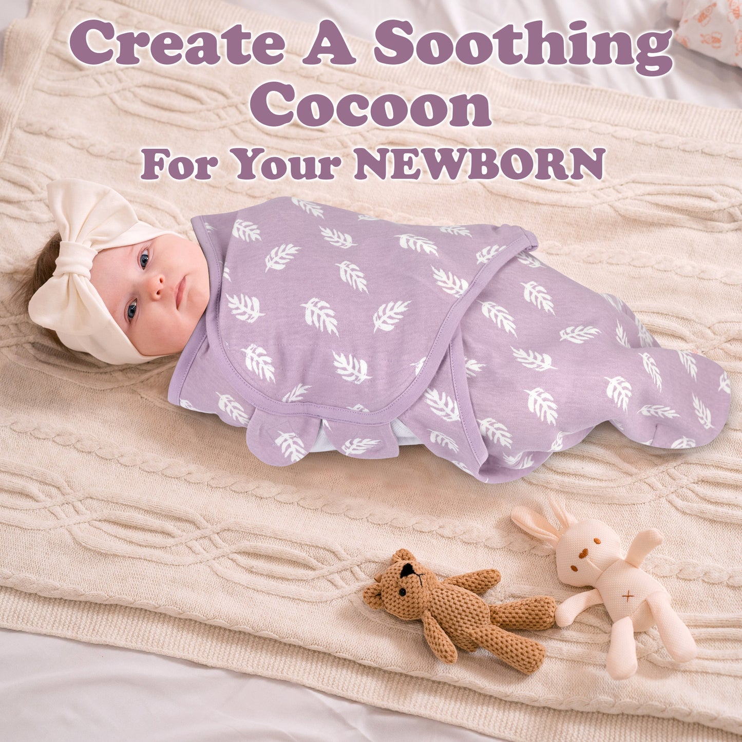 Bublo Baby Organic Newborn Swaddle Sacks (3-Pack)