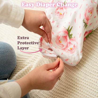 Bublo Baby Organic Zipper Swaddle Sleep Sacks 0-3 Months (3-Pack)