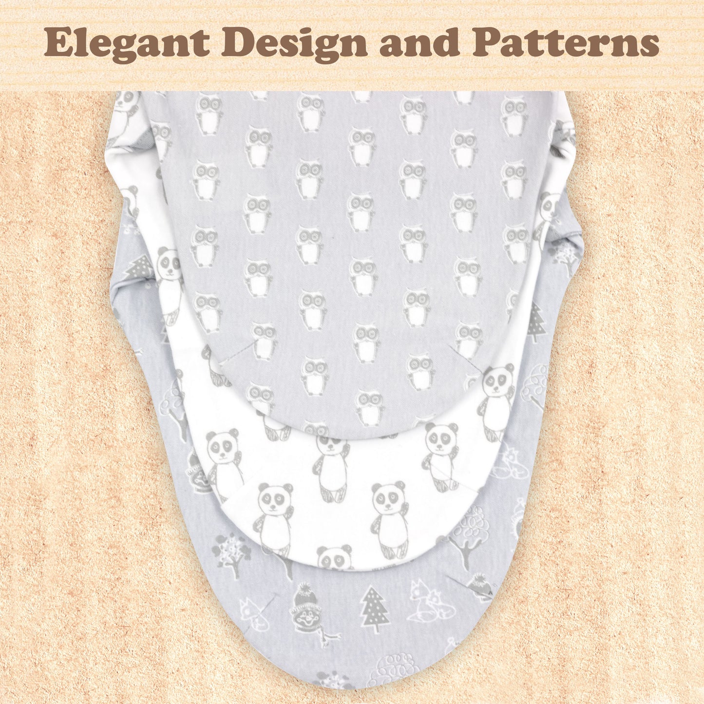 Bublo Baby Organic Newborn Swaddle Sacks (3-Pack)