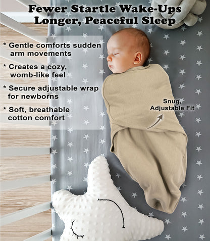 Bublo Baby Organic Preemie Swaddle Sleep Sacks (3-Pack)