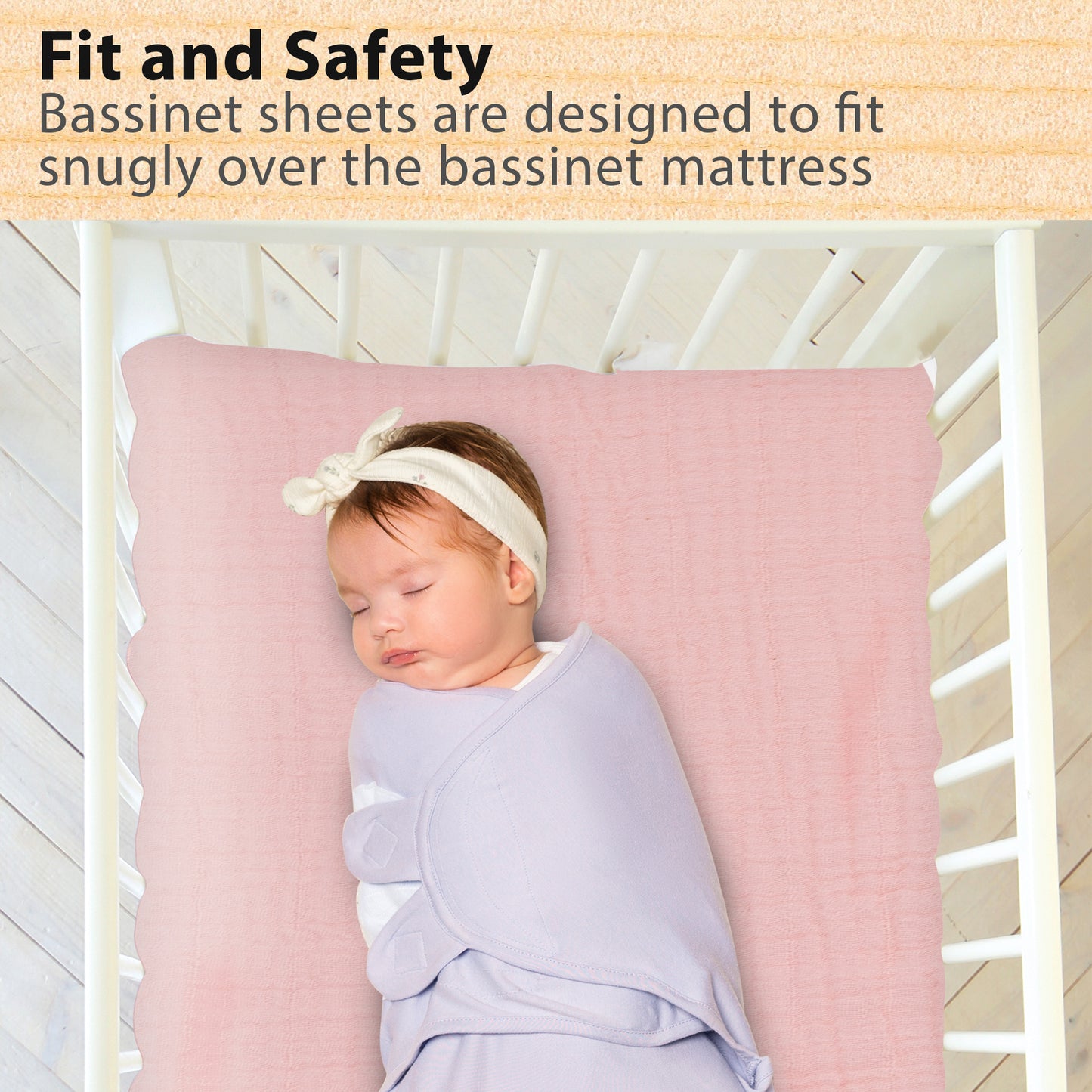 Bublo Baby Organic Muslin Bassinet Sheets (3-Pack)