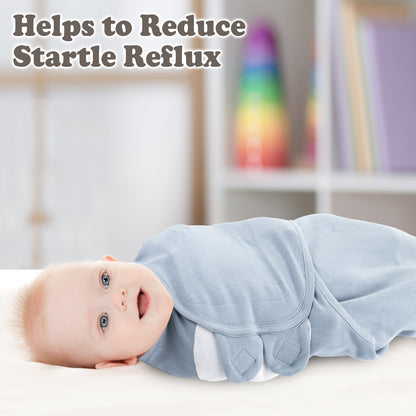 Bublo Baby Organic Zipper Swaddle Sleep Sacks 0-3 Months (3-Pack)