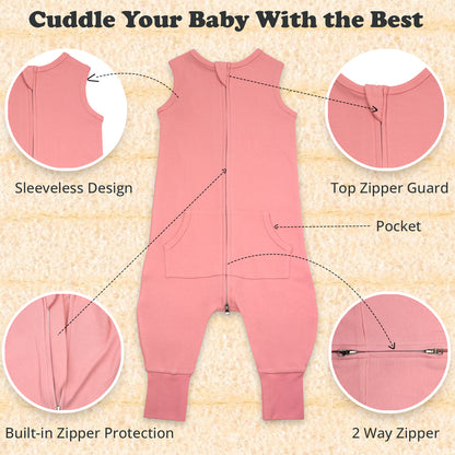 Bublo Baby Sleeveless Toddler Sleep Sack with Feet