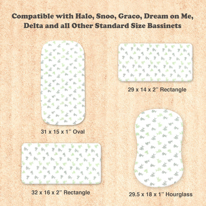 Bublo Baby Organic Muslin Bassinet Sheets (3-Pack)
