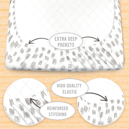 Bublo Baby Organic Mini Crib Sheets (3-Pack)