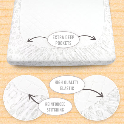 Bublo Baby Organic Pack n Play & Mini Crib Sheets (2-Pack)