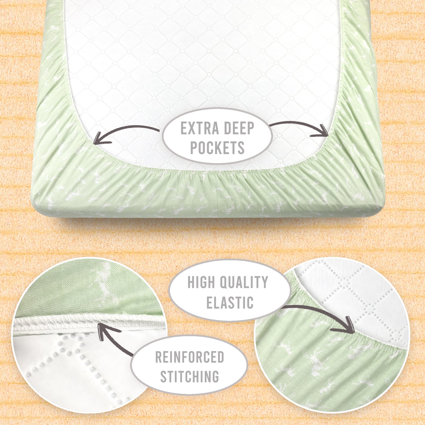 Bublo Baby Organic Mini Crib Sheets (3-Pack)