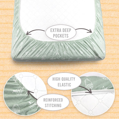 Bublo Baby Organic Mini Crib Sheets (3-Pack)