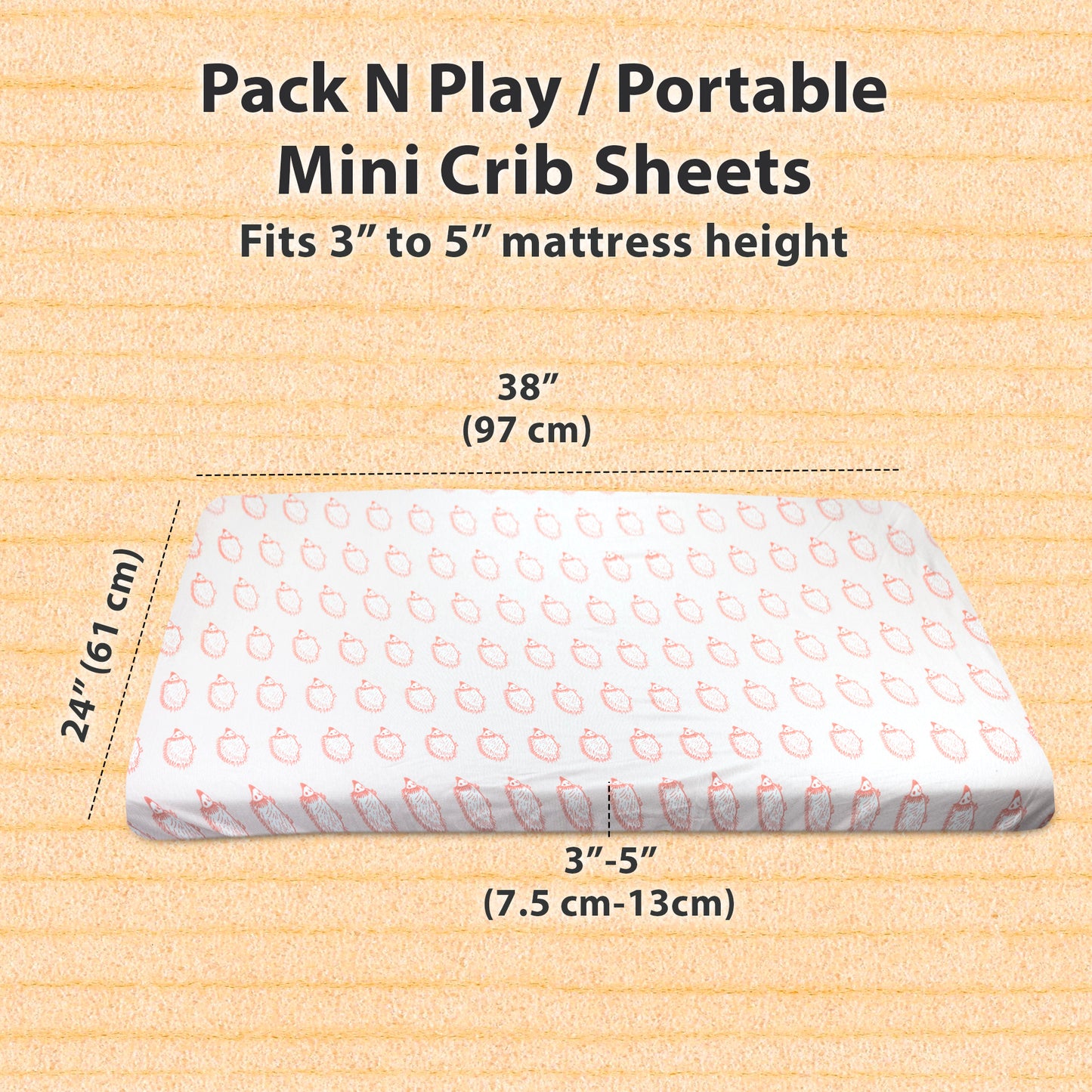Bublo Baby Organic Mini Crib Sheets (3-Pack)