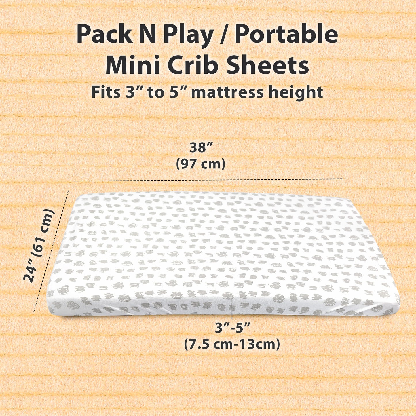 Bublo Baby Organic Mini Crib Sheets (3-Pack)