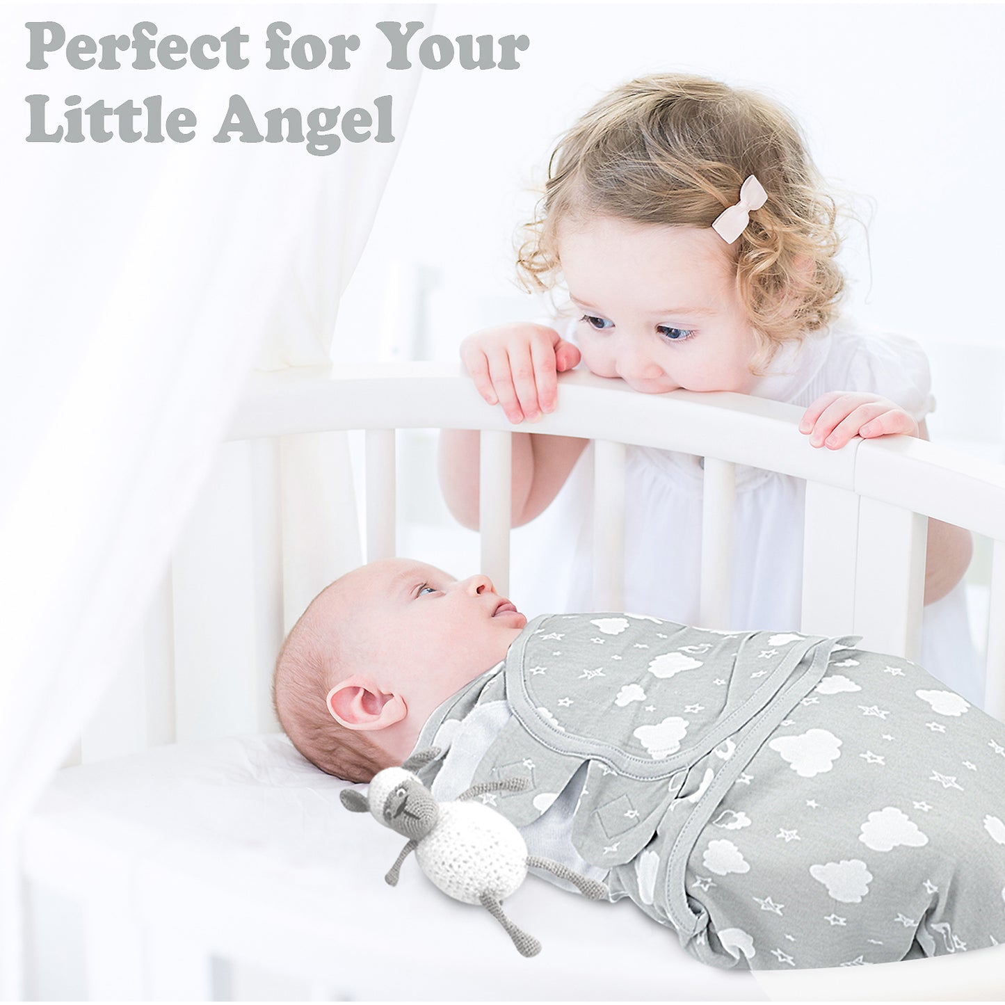 Baby Swaddle Sleep Sacks with Zipper, 3 Pack Newborn Swaddle