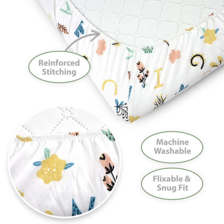 Bublo Baby Organic cotton Bassinet Sheets 2-Pack