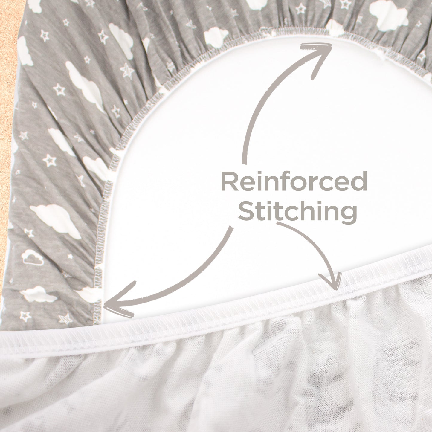 BubloBaby Premium Organic Cotton Bassinet Sheets (3 Pack)