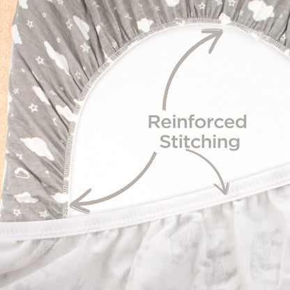 BubloBaby Premium Organic Cotton Bassinet Sheets (3 Pack)