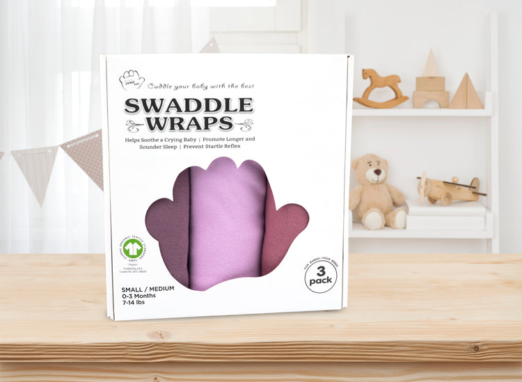 Baby Swaddle Blanket Wrap, 3-Pack Organic Newborn Swaddle Sack, Baby Swaddles 0-3 Months, Swaddles for Newborns, Baby Sleep Sack, Baby Swaddle Blanket Wrap - Maroon