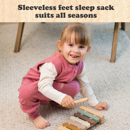 Bublo Baby Sleeveless Toddler Sleep Sack with Feet