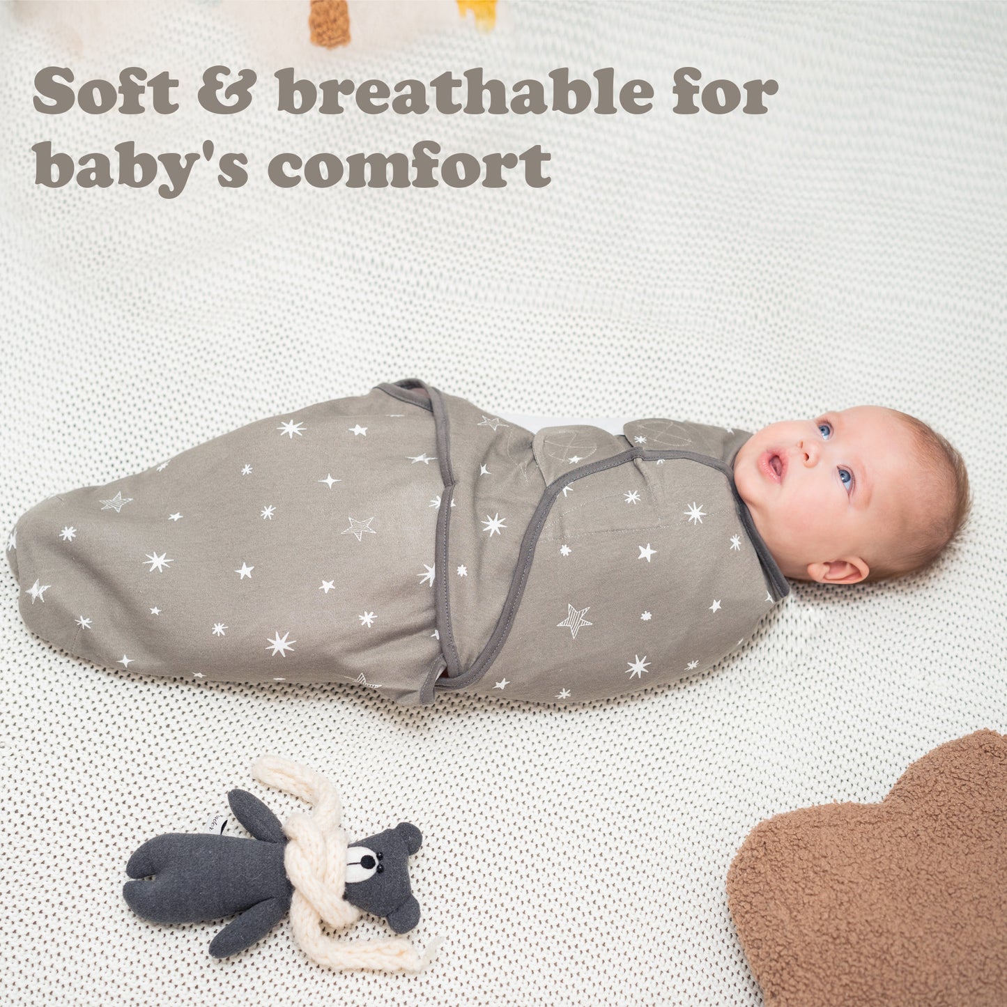 Bublo Baby Organic Preemie Swaddle Sleep Sacks (3-Pack)