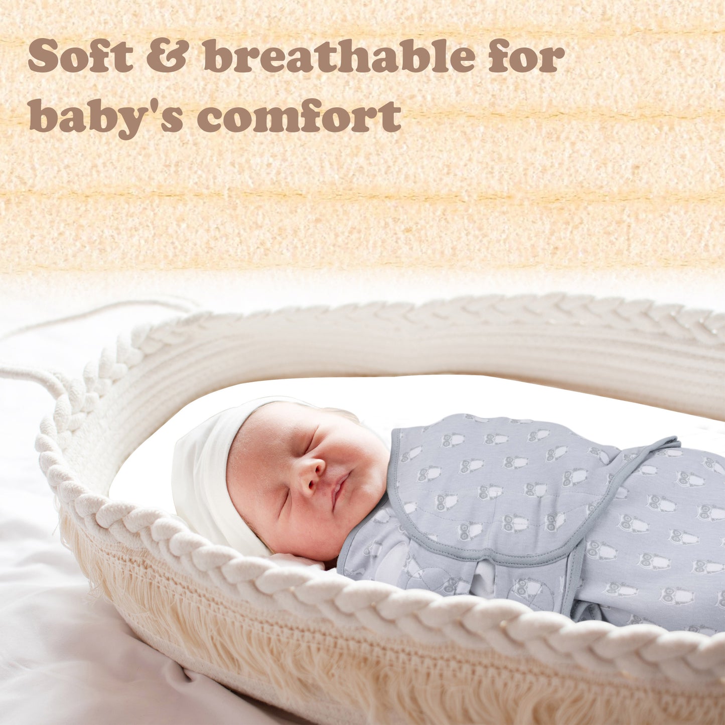 Bublo Baby Organic Newborn Swaddle Sacks (3-Pack)