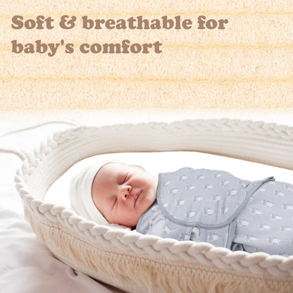 Bublo Baby Organic Newborn Swaddle Sacks (3-Pack)